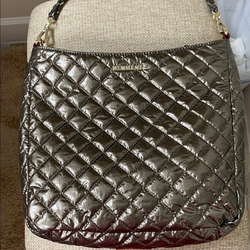 MZ Wallace Crosby Hobo bag in Moondust Metallic. NWT